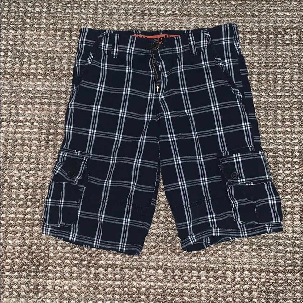 Kids Wrangler plaid shorts